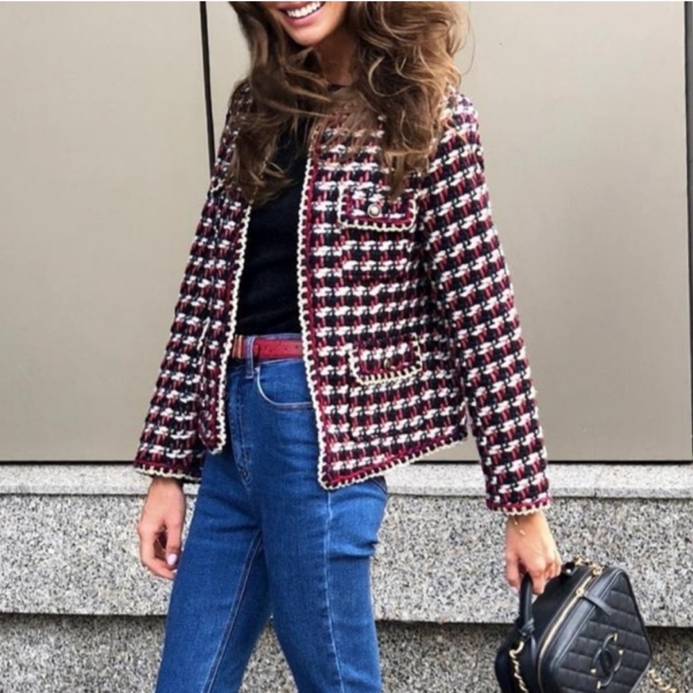 Zara tweed blazer